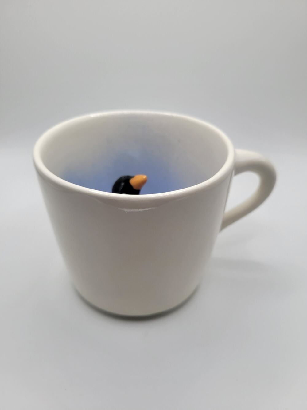 Spademan Pottery Penguin Animugs Mug Coffee Tea Cup Ceramic Hand Made